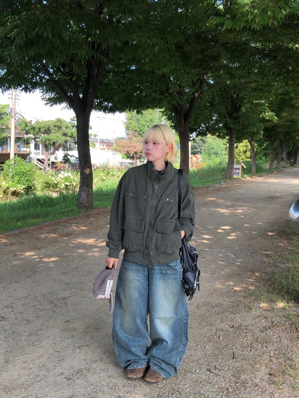 Back Pocket Belt Jeans (4colors)