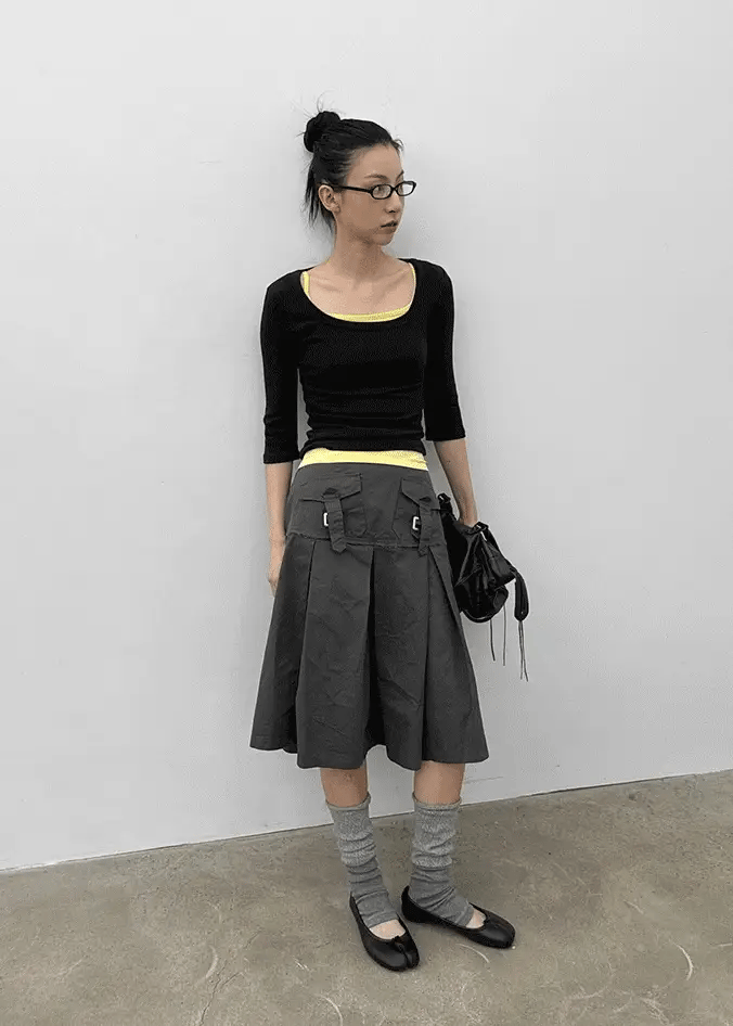 Kurat Pocket Skirt (2colors)