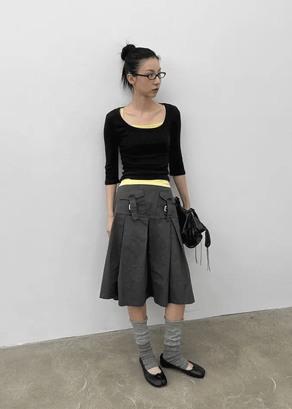 Kurat Pocket Skirt (2colors)