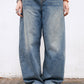 Back Pocket Belt Jeans (blue)