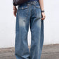 Back Pocket Belt Jeans (blue)