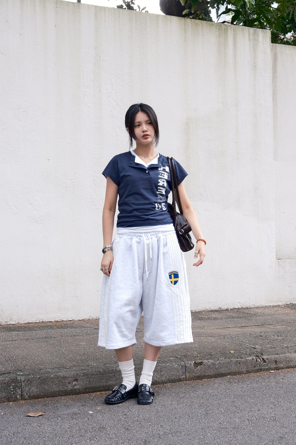 Kussyoung Henley Top (white)