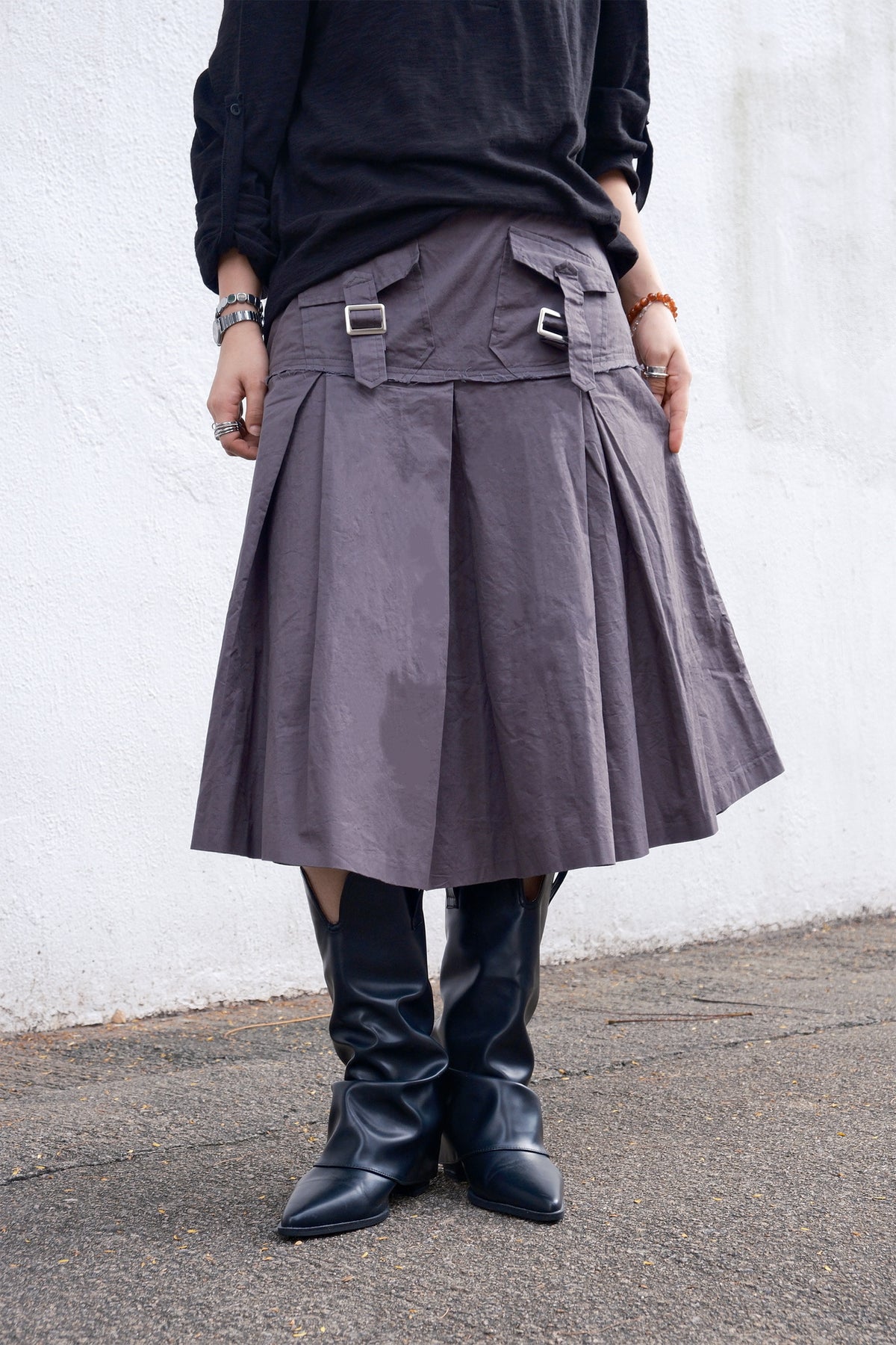 Kurat Pocket Skirt (2colors)
