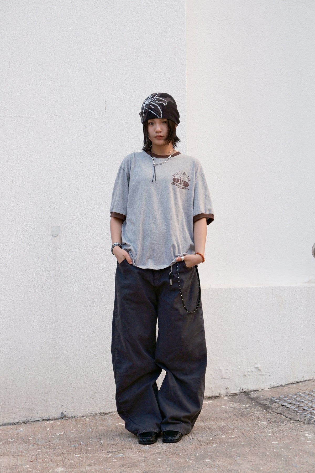 College Ringer Tee (grey)
