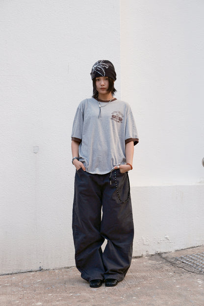 College Ringer Tee (grey)