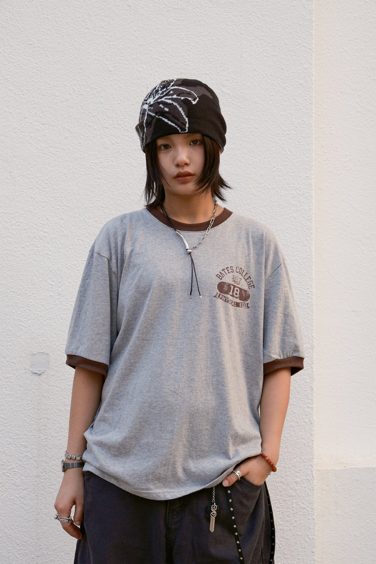 College Ringer Tee (grey)