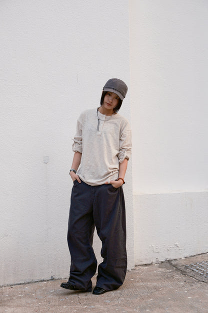 Roll Up Summer Henley (beige)