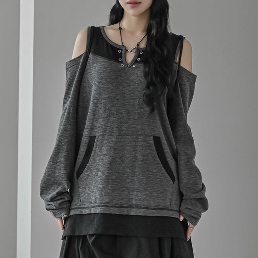 Slub Off Shoulder