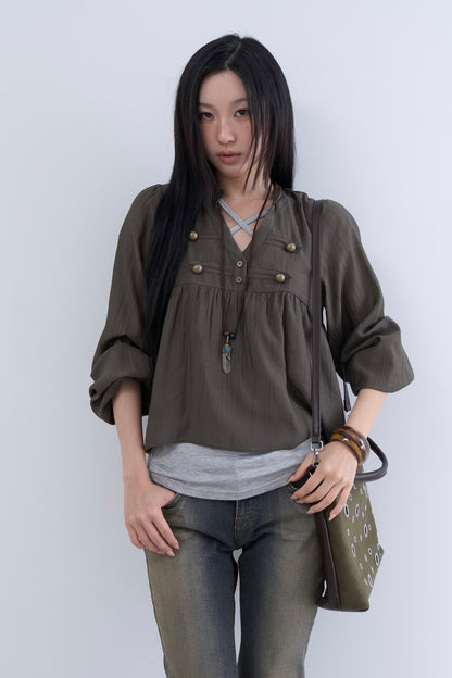 Bohemian Blouse (brown)