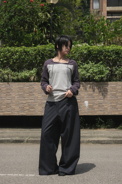 Casey Linen Slack (black blue)