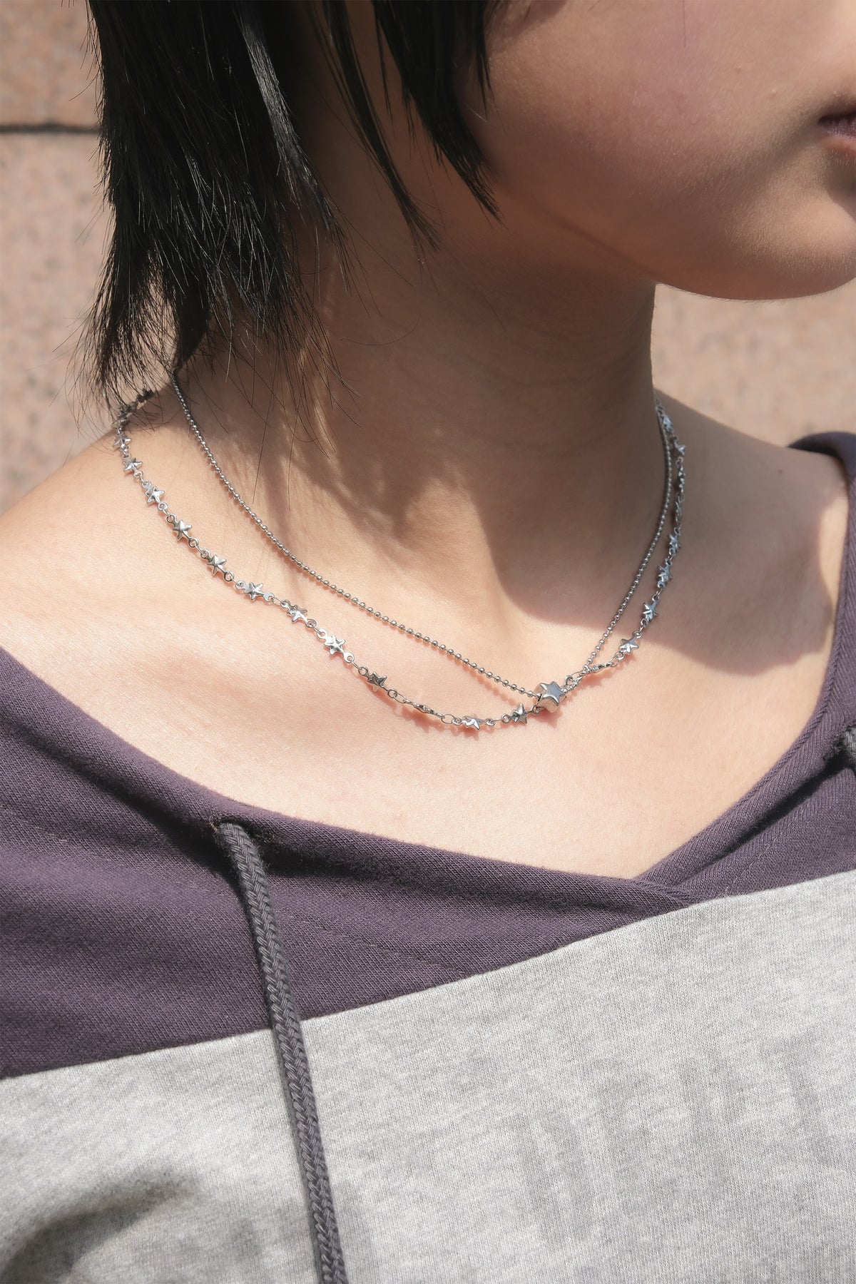 Layered Star Necklce