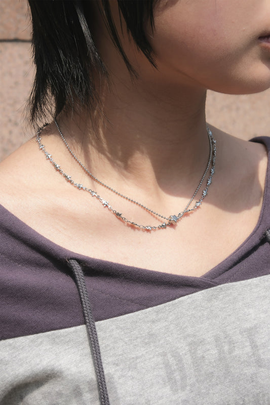Layered Star Necklce