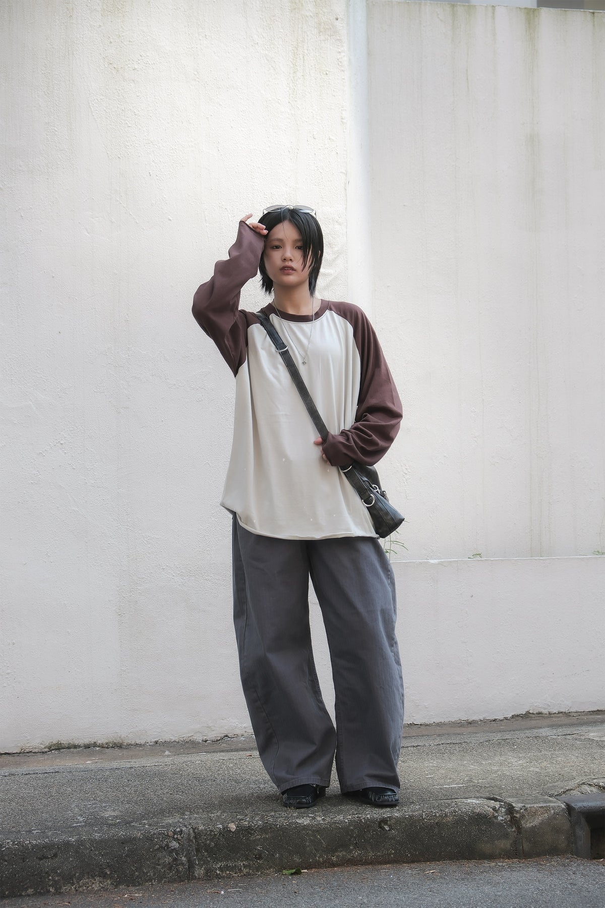 Linen Barrel Jeans (black)