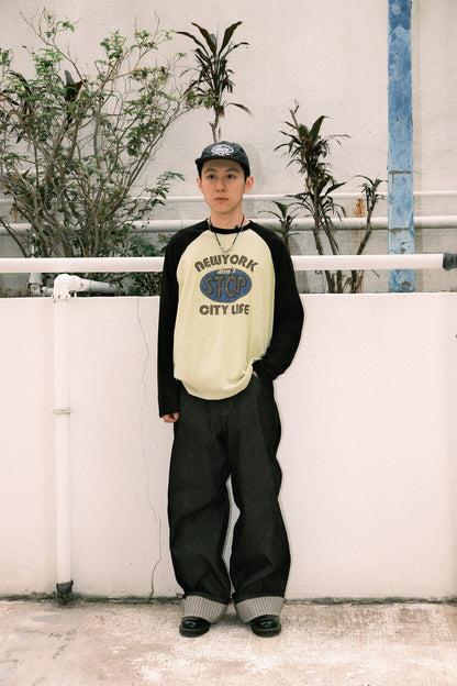 Bowling Roll Up Raw Denim