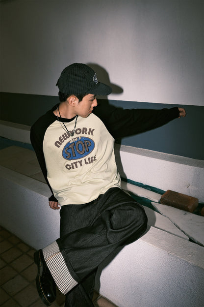 New York Raglan LS (3colors)
