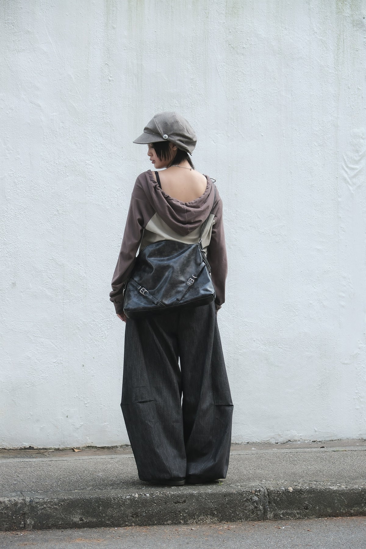 Barrel Pintuck Denim (black)