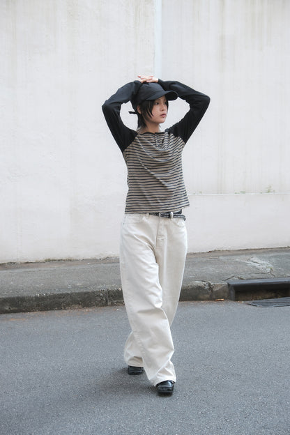 Linen Barrel Jeans (black)