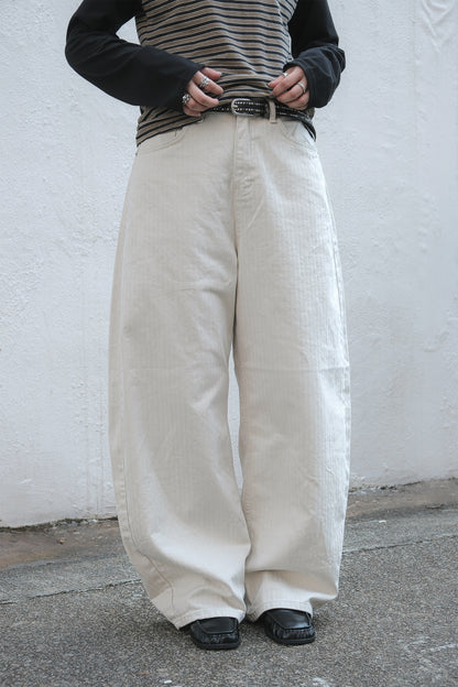 Linen Barrel Jeans (black)