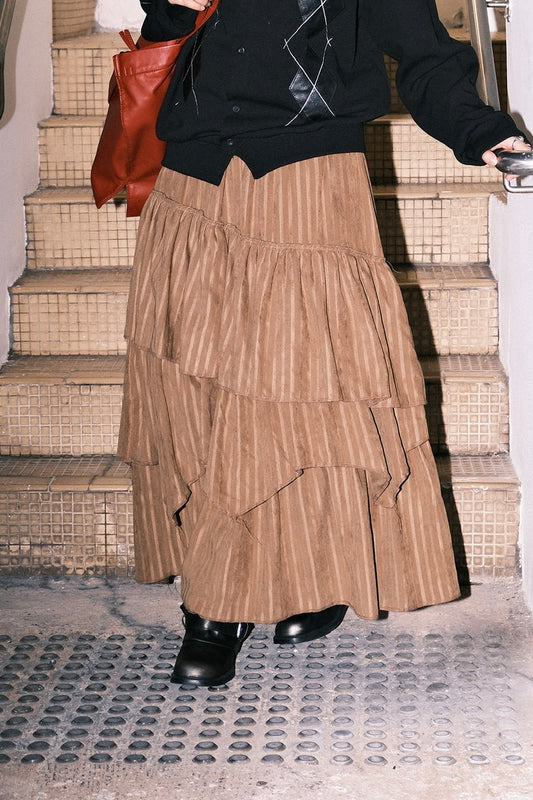 Casey Layered Skirt (Sand)