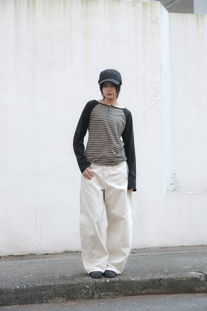 Linen Barrel Jeans (black)