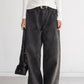 Paisley Wide Jeans (Charcoal)