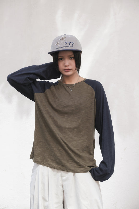 Soft Touch Raglan LS (khaki)