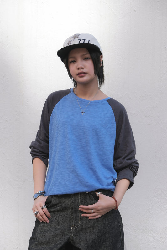 Soft Touch Raglan LS (blue)