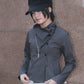 Alexa Mock Neck JK (charcoal)