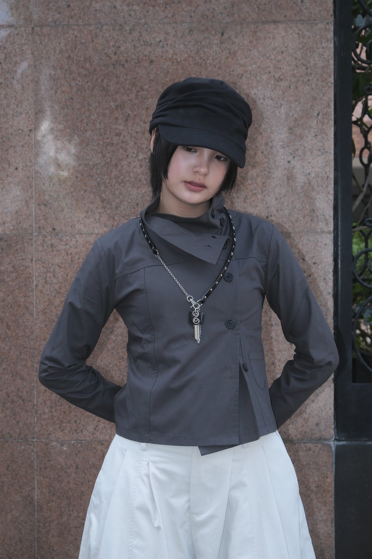 Shirring Newsboy Cap (3colors)