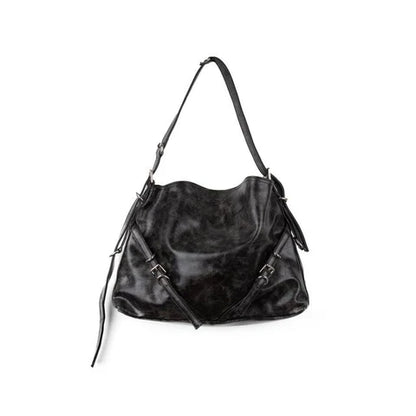 【BEST】Leather Buckle Bag