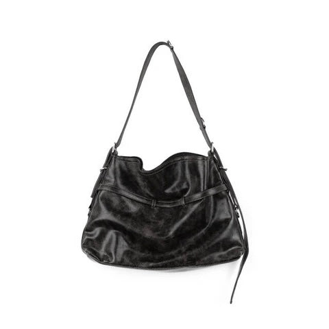 【BEST】Leather Buckle Bag