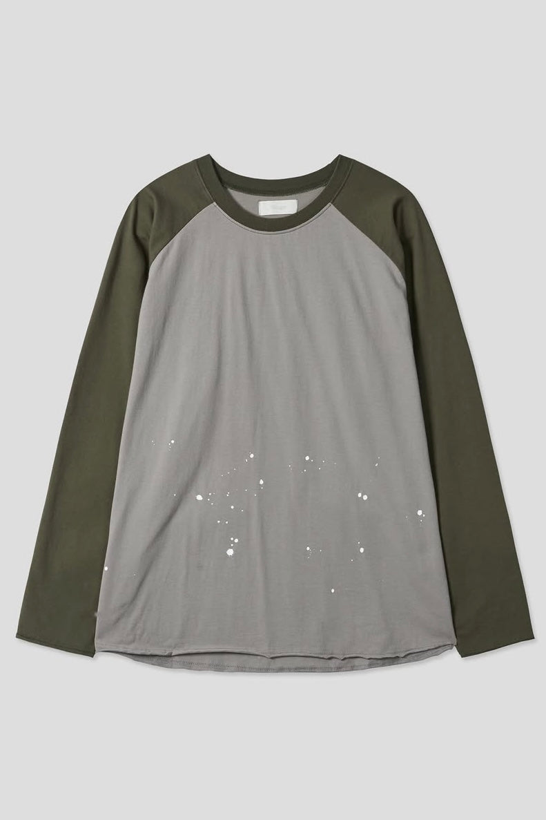 Paint Splatter Raglan (khaki)