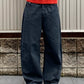 Linen Barrel Jeans (black)
