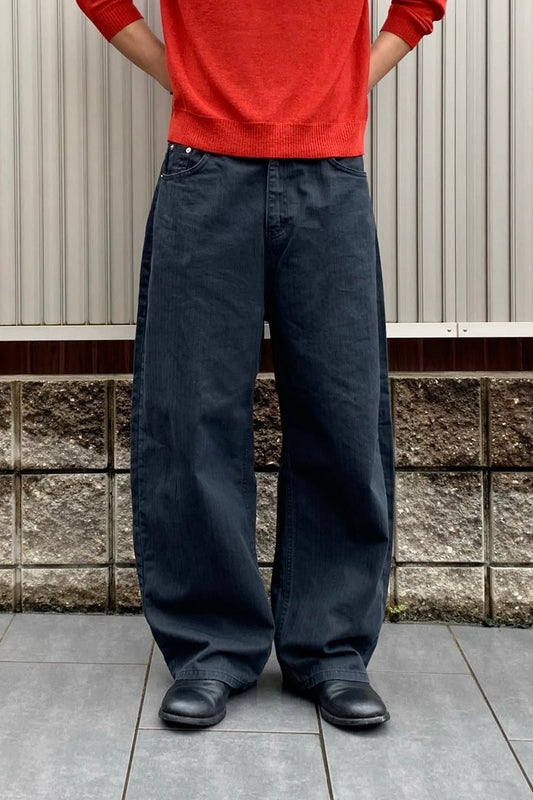 Linen Barrel Jeans (black)