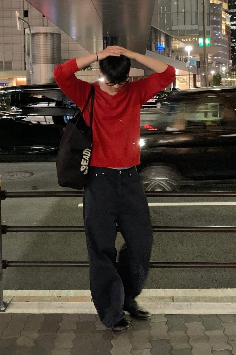 Linen Barrel Jeans (black)