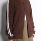 Fur Track Knit Jacket (brown)