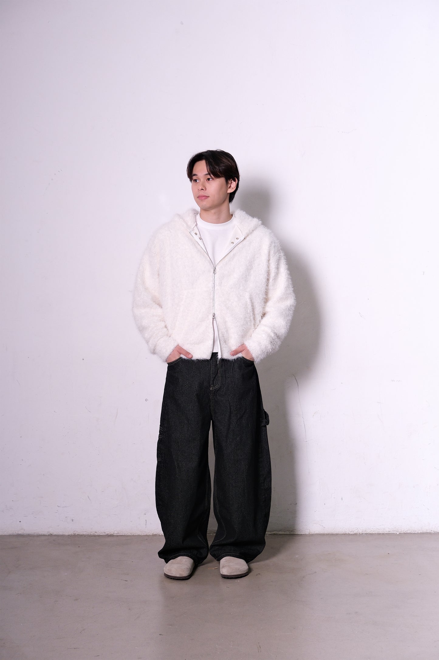 Furry Warmer Jacket (ivory)