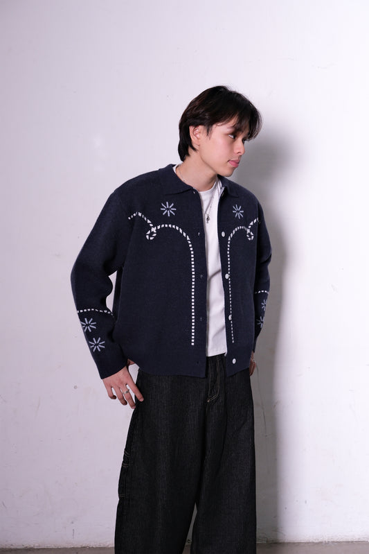 Snowflake Cardigan (navy)