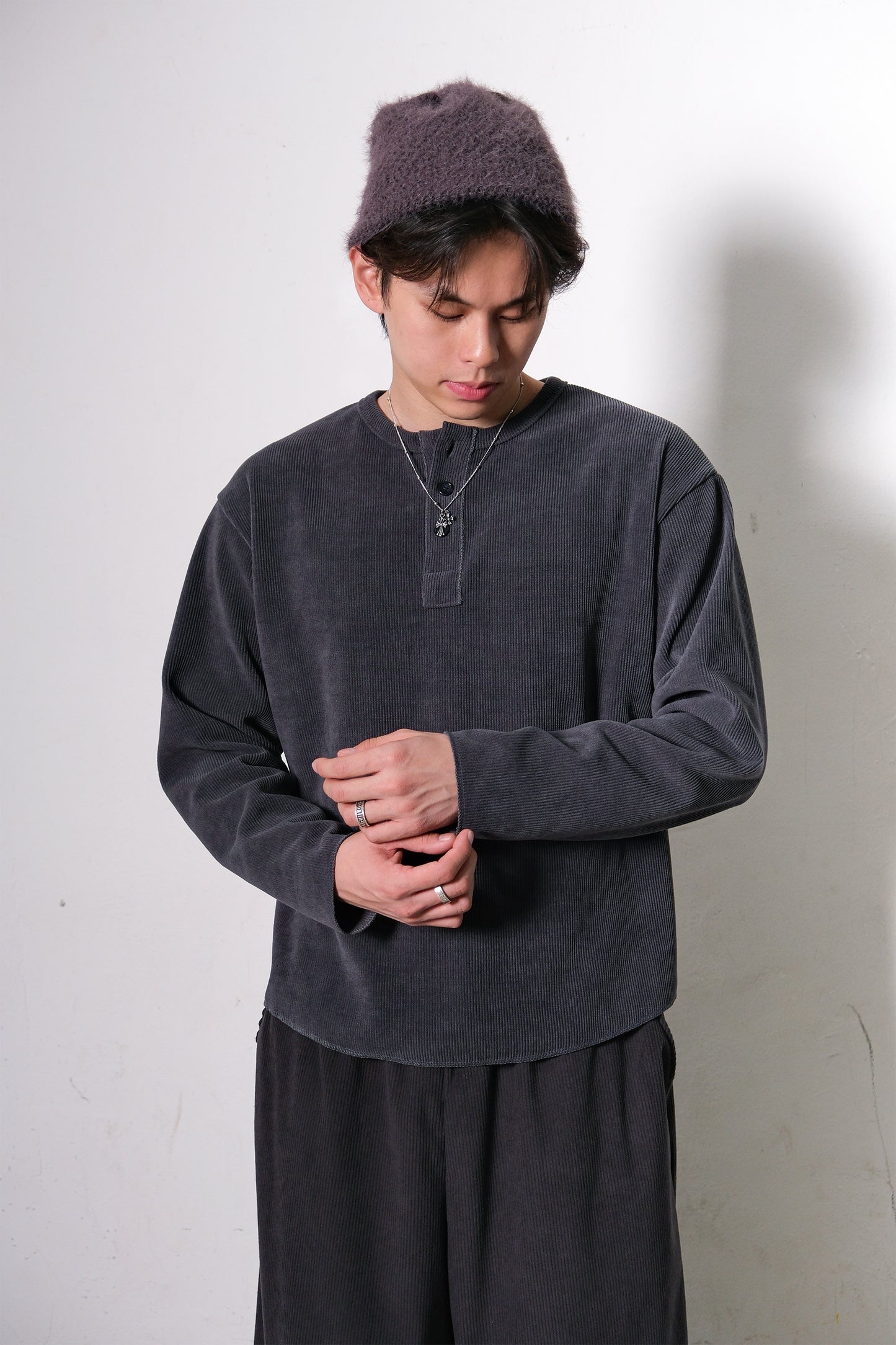 Bryn Washed Henley (5colors)