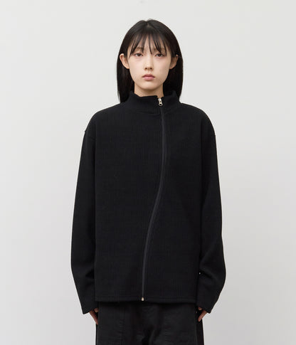 Wave Knitted Zip Up (3color)