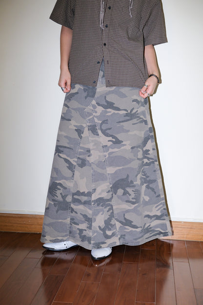 Camo Maxi Skirt