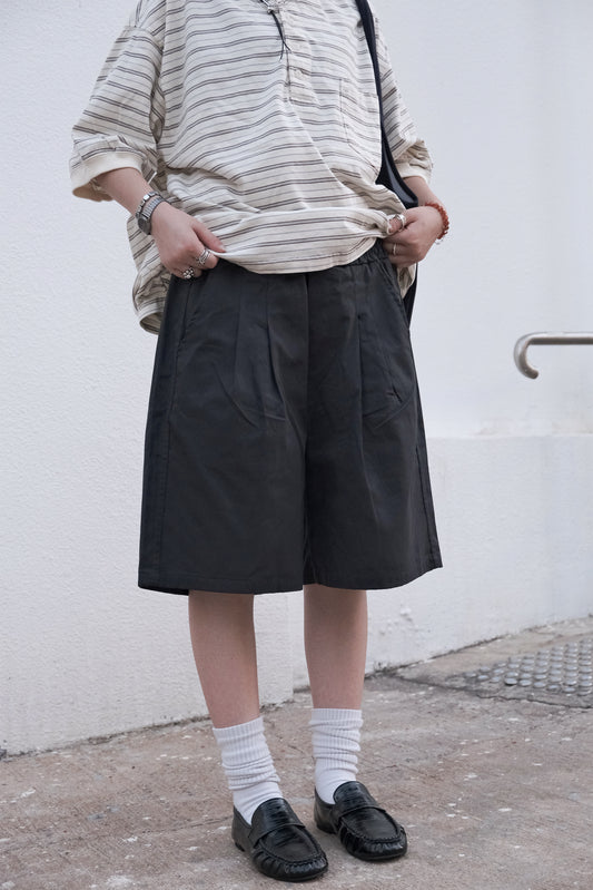 Skater Cotton Shorts (navy)