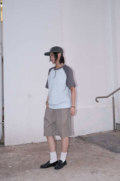 Skater Cotton Shorts (beige)