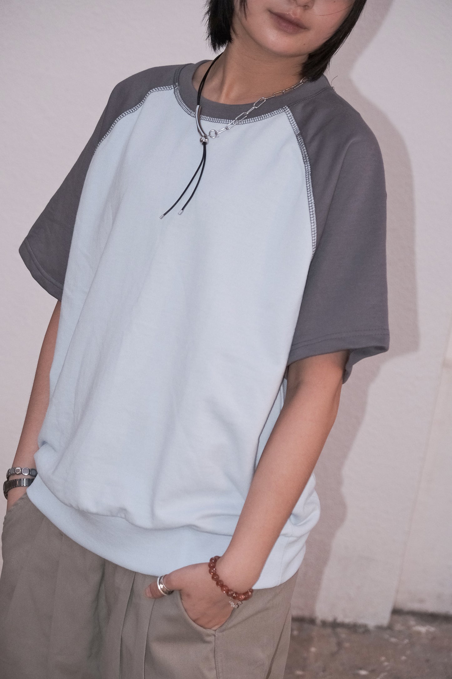Wesley Raglan Sweatshirt (sky blue)