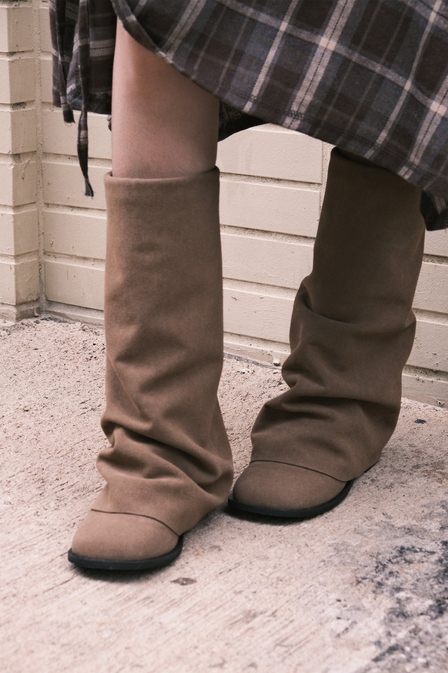 Suede Layer Boots