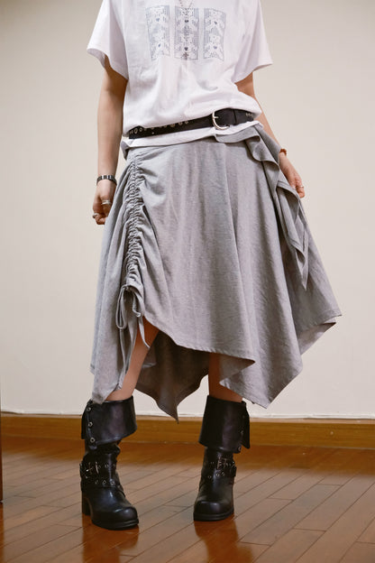 Cotton Shirring Skirt