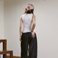 Kayla Button Sleeveless (black)