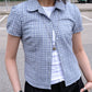 Retro Checker Blouse (2color)