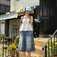 Washed Checker Jorts