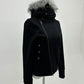 Unbalanced fur hoodie